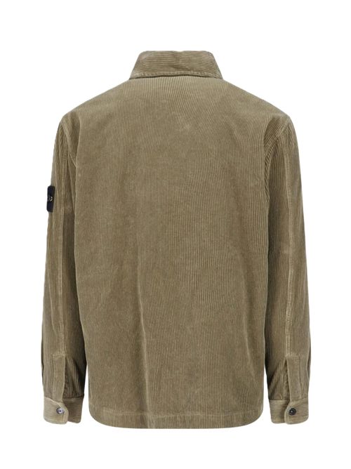 Camicia a maniche lunghe con logo Stone Island Stone Island | L2S15 1200016 S0212V005G MILITARY GREEN